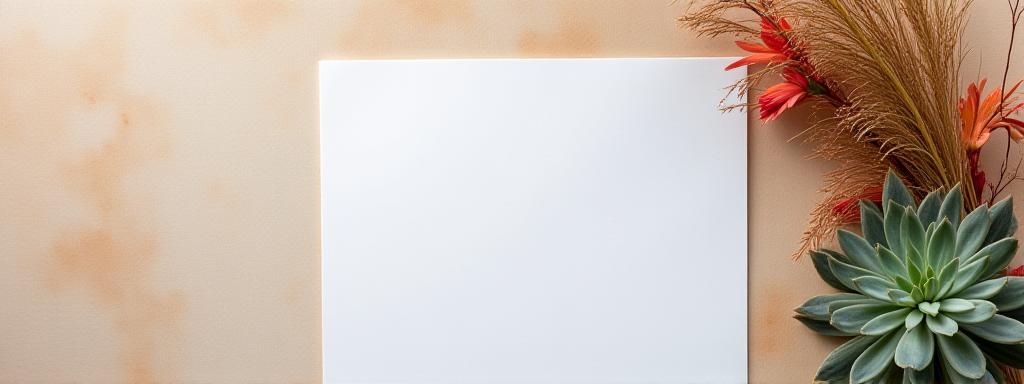 Legal documentation and desert floral accents